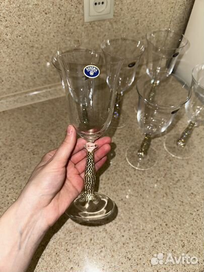 Бокалы хрусталь богемия