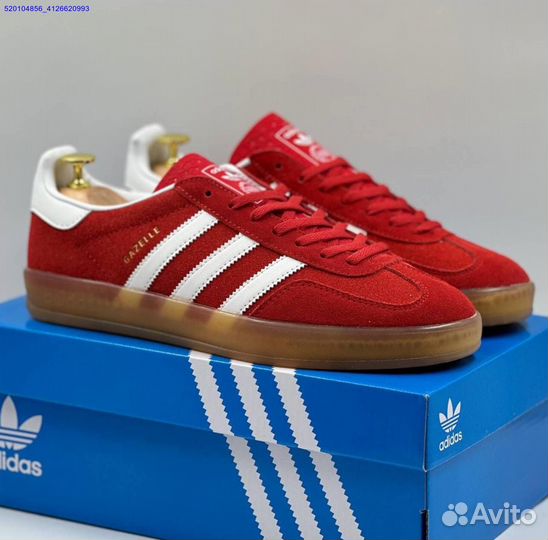 Кроссовки Adidas Gazelle Red (Арт.79302)