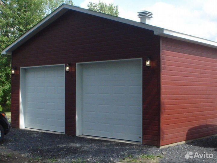 Быстровозводимый Гараж из сендвич панелей