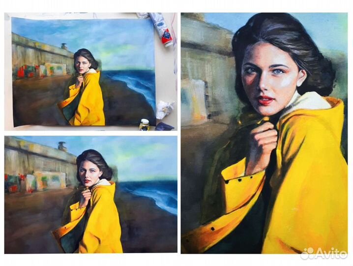 Портрет по фото на заказ любой сложности