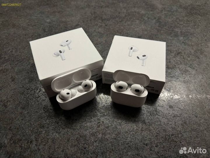 Наушники Airpods 4/Pro2 чистый звук + гироскоп