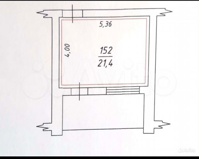 Комната 24 м² в 1-к., 4/5 эт.