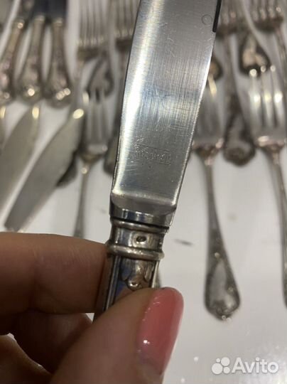 Столовый набор rostfrei серебро антиквариат