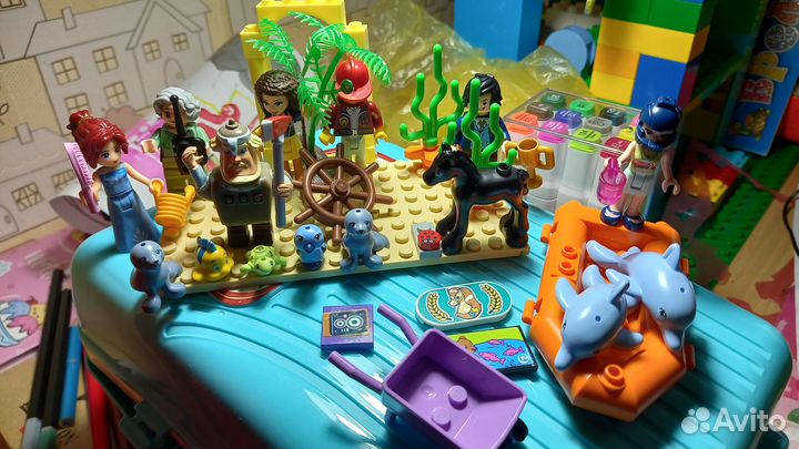 Lego френдс россыпью, фигурки, животные, книжки