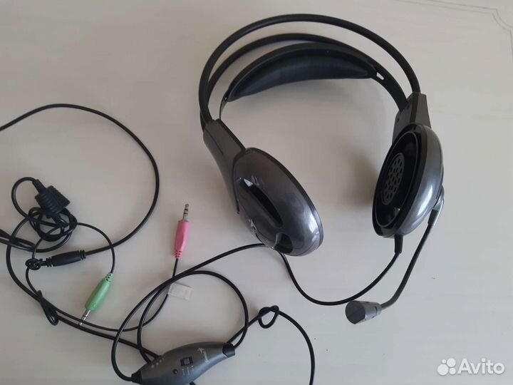 Наушники с микрофоном для пк, ноутбука - Genius