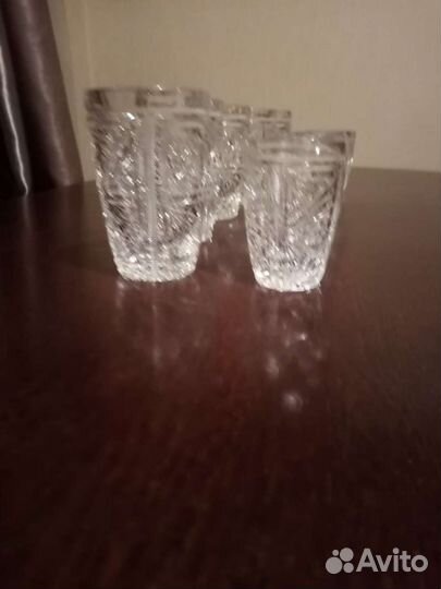 Стаканы и стопки из хрусталя СССР