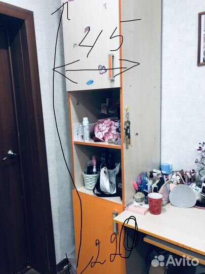 Шкаф со столом для школьника