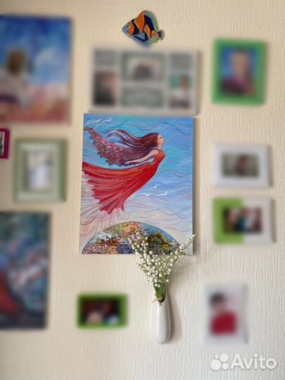 Картина акрилом на холсте 