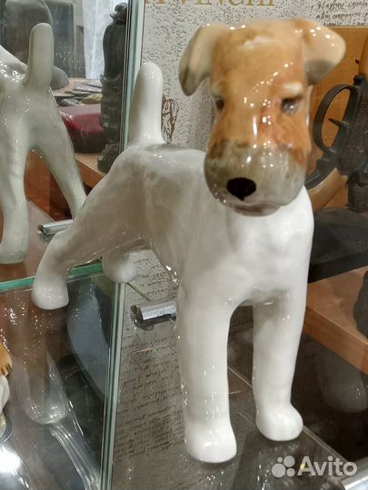 Фарфоровые статуэтки лфз собаки