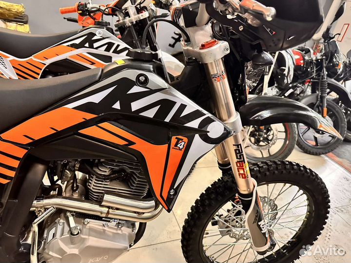 Мотоцикл кроссовый kayo T4 300 enduro PR 21/18