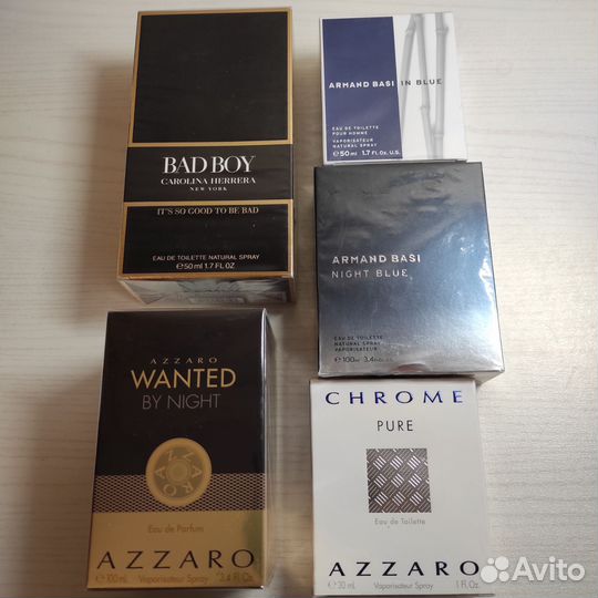 Мужская туалетная вода hugo boss, YSL, azzaro