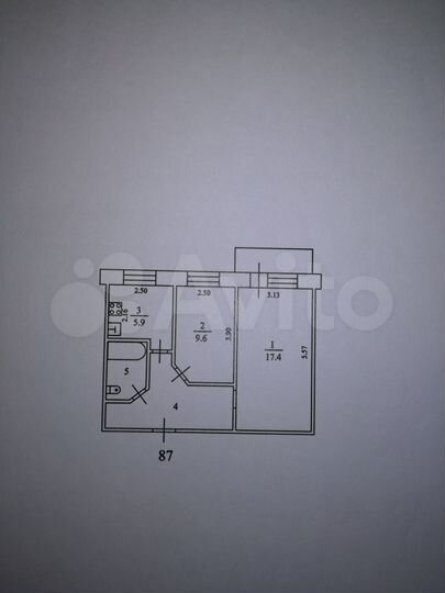 2-к. квартира, 44,2 м², 4/9 эт.