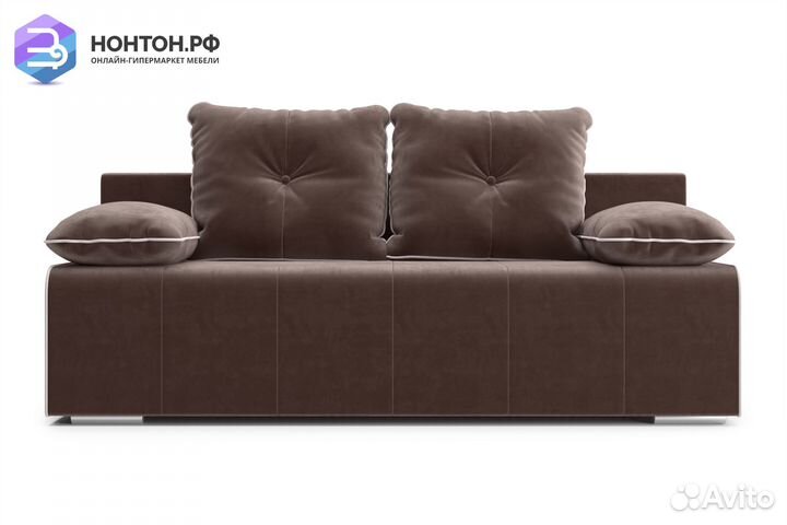 Диван еврокнижка Лестер коричневый