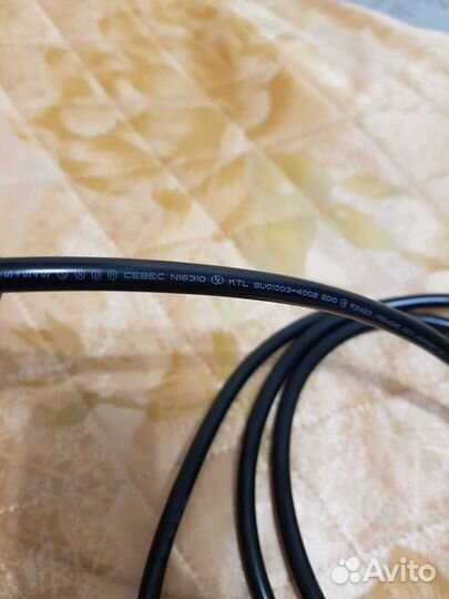 Кабель питания новый kema keur cebec H05VV-F