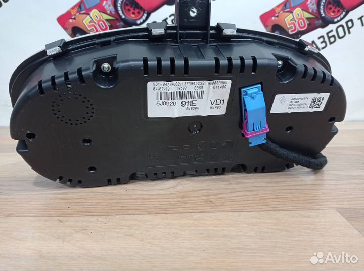 Панель приборов (щиток) Skoda Fabia 2 (5J) рест