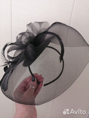 Ободок с вуалью на волосы