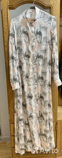 Платье халат длинное