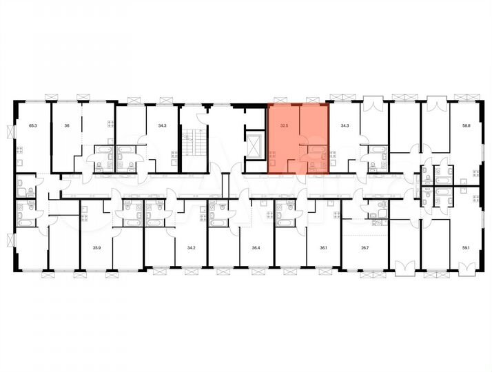 1-к. квартира, 32,5 м², 16/16 эт.