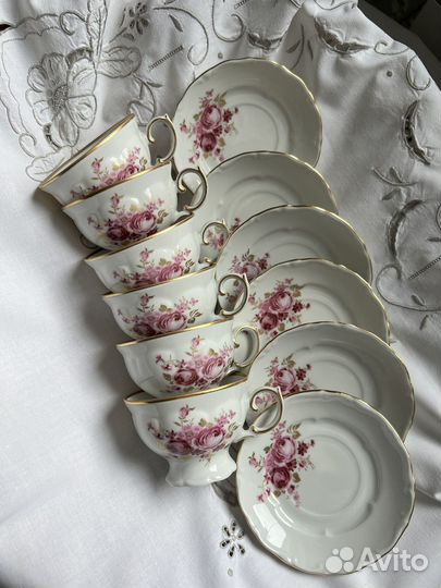 Предметы кофейного сервиза Lichte, ГДР винтаж