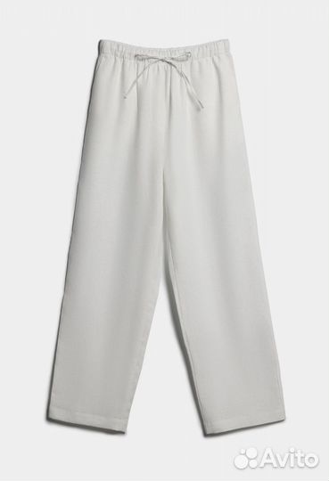 Льняные брюки lime