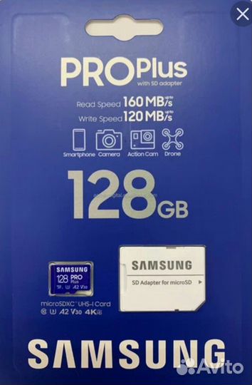 Карта памяти micro sd 128 samsung