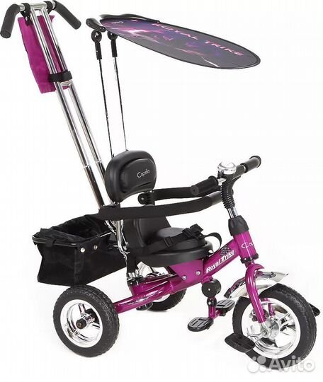 Детский велосипед трехколесный с ручкой