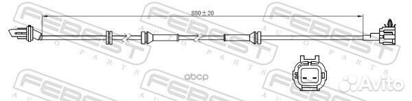 Датчик abs зад прав 02606019 Febest