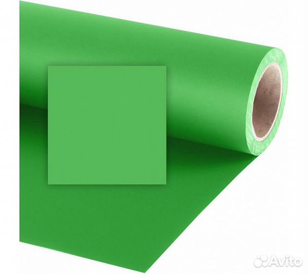 Фон бумажный Raylab 010 Green хромакей зеленый 2.7