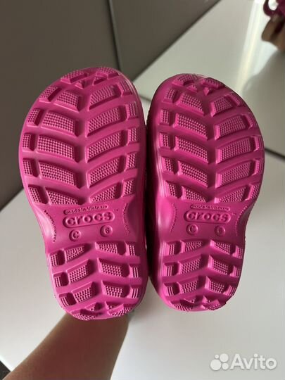 Сапоги crocs c6 розовые