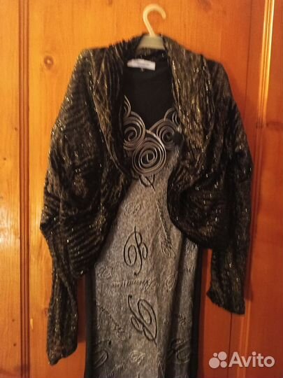 Платье м накидкой женское