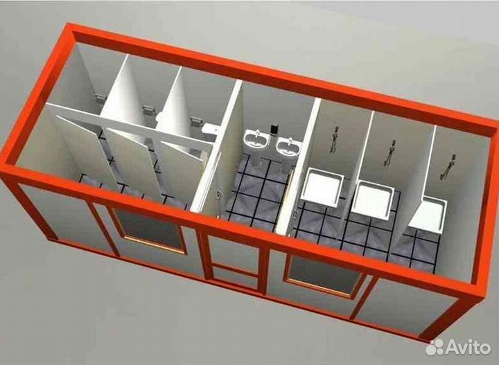 Быстровозводимое здание с санузлом с ндс