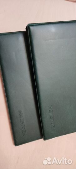 Альбомы для монет на кольцах кожзам