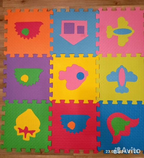 Пазл коврик тёплый пол