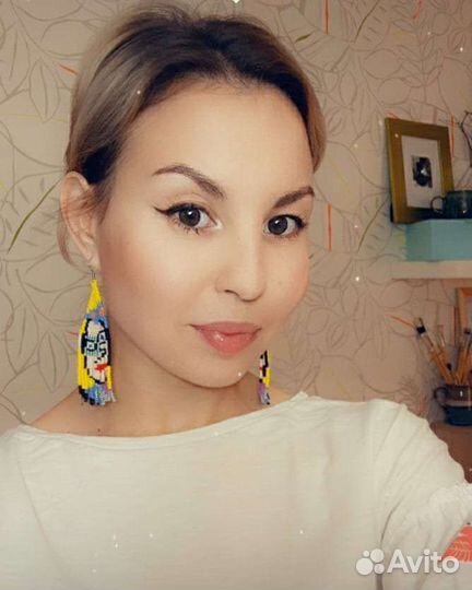 Серьги из бисера