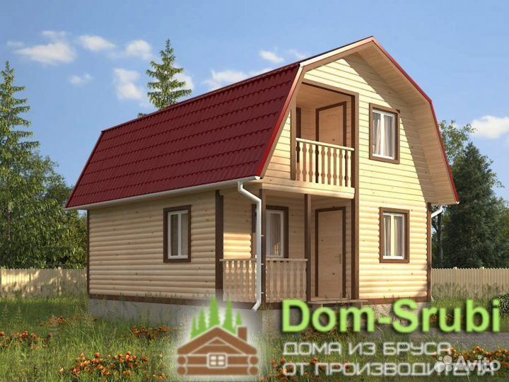 Белоусово. Хорошая надёжная Баня из бруса Б-27 6х8