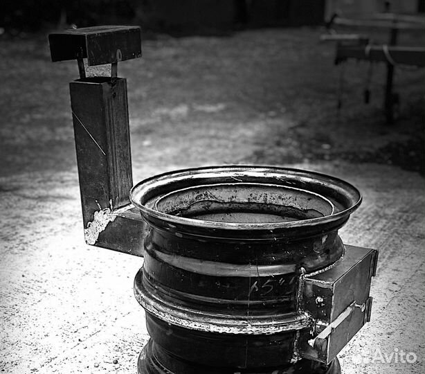 Печь для казана из дисков