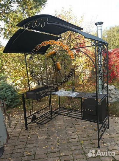 Мангальный комплекс в стиле лофт