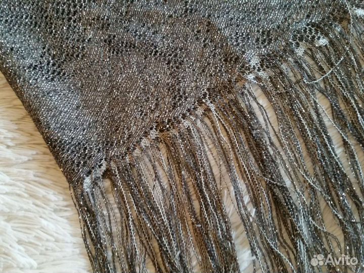 Платок косынка СССР с люрексом