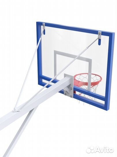 Стойка двухопорная с тренировочным щитом из оргстекла 10 мм и усиленным кольцом Pioner A13420