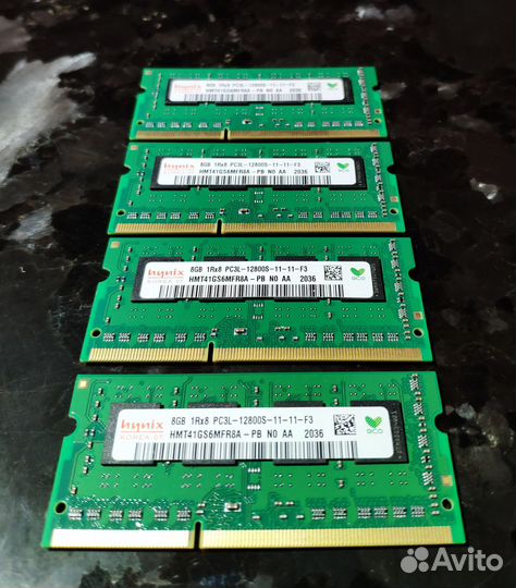 Оперативная память ноутбук Hynix 8Gb ddr3l 1600MHz