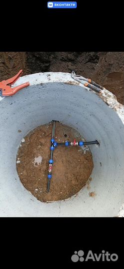 Монтаж,прокладка водопровода,канализации,дренажа