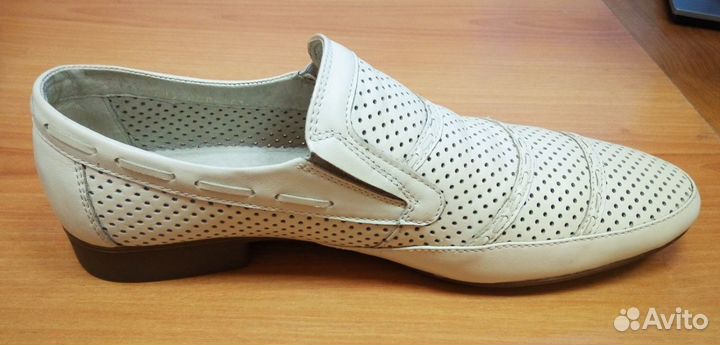 Мужские летние туфли р 43 (натуральная кожа)