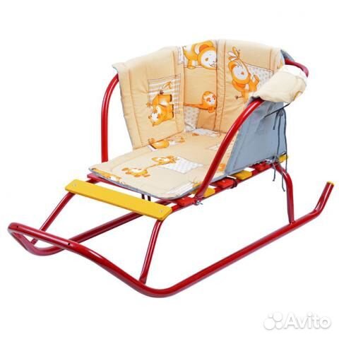 Новое Сиденье для санок Ника с подлокототниками