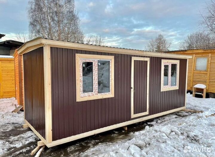 Новые деревянные бытовки с рассрочкой до 12 месяцев