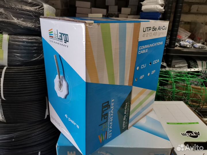 Кабель витая пара Delargo UTP 4х2х0.48 cat5e CCA