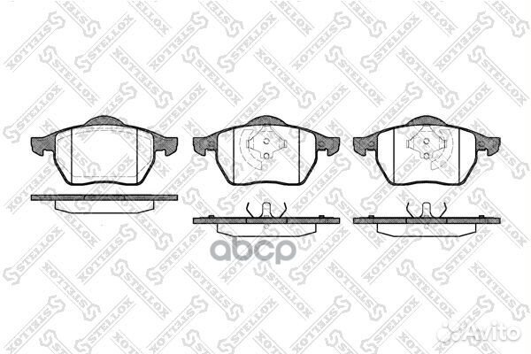 401 020B-SX колодки дисковые п. с антискр. пл