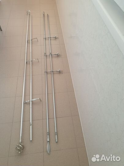 Карнизы для штор двухрядный металлический