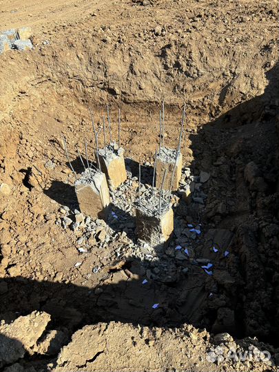 Срубка оголовков свай, распушевка свай, срезка b-1