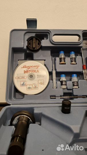 Микроскоп Эврика 40х-1280х с видеоокуляром