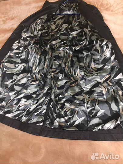 Плащ кожаный